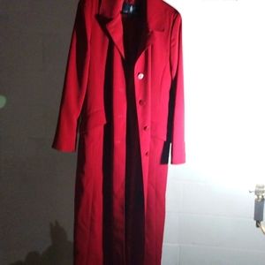 Red Long Trenchcoat